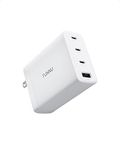 100W USB C Charger Block Fast Charging GaN PD3.0 QC3.0/2.0 Type C Multiport Power Wall Adapter - 4 Ports USBC Laptop Smartphone - Compatible with MacBook Pro Air iPhone 14/13/12 Pro Max iPad (White)