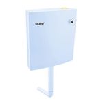 Ruhe® Bathroom Toilet Flush Tank | PVC Flushing Slimline Wall Hung Cistern | Flush Water Tanks with 8.5 Ltr. Capacity - Blue