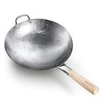 Authentic Hand Hammered Wok, 14 Inc