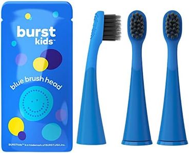 BURSTkids Toothbrush Heads 3-Pack - Genuine BURST Kids Electric Toothbrush Replacement Heads for a Perfect Fit - Ultra Soft Bristles for Deep Clean – 9 Month Supply of Brush Heads, Blue