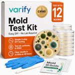 Varify Mold Test Kit for Home Air Quality | Air Quality Test Kit & Black Mold Detector for Home | 12-Petri-Dish Indoor Airborne Spore Sampler | Easy-to-Use with Clear Instructions & ID Booklet