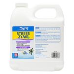 API Stress Zyme Freshwater and Saltwater Aquarium Cleaning Solution Bottle, White, 1.9 Litre