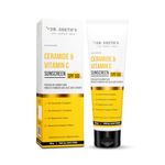 Dr. Sheth's Ceramide&Vitamin C Sunscreen For All Skin Type Spf 50+ Pa++++|OneStep Routine For Healthy&Bright Skin|Non-Sticky|No White Castinon-Greasy,Quick-Absorbing|Unisex|Uva Uvb Sun Protection|125G