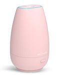 SOICARE Car Diffuser (2nd Generation), Small Portable Car Essential Oil Diffuser with Built-in USB Cable, Mini Aromatherapy Air Scent Humidifier Diffuser for Travel/Office/Home (Pink)