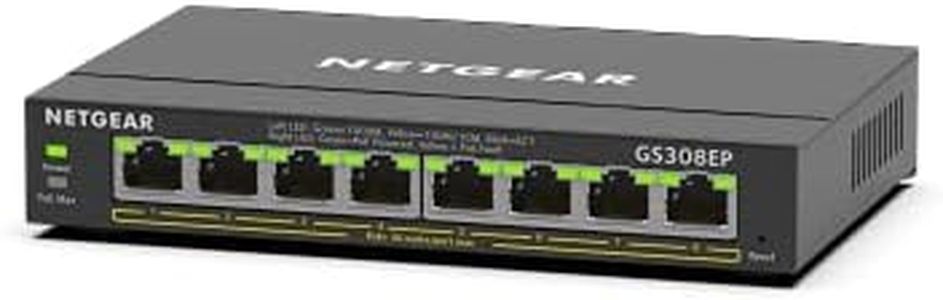 Netgear 8-Port 62W PoE+ Gigabit Ethernet Plus Switch