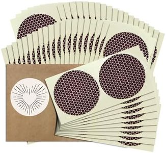 2” Circle Match Striker Stickers – 100 Pieces | Bumble/Dotted Pattern Match Strike Paper with Adhesive Pre-Cut in Circles for Easy Match Lighting | Also Available in Charcoal or Brown & Many Sizes