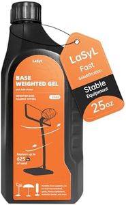 LaSyL Base Weighted Gel (25/50 Ounces) - Sand & Sandbag Replacement for Anchoring Portable Basketball Hoops, Outdoor Umbrellas and Volleyball Nets - More Effective Than Water Alone