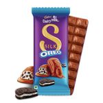 Cadbury Dairy Milk Silk Oreo Chocolate Bar, 130 grams