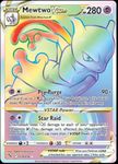 Mewtwo Vstar 079/078 - Pokemon Go - Secret Rare - Rainbow Card