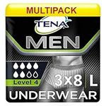 Tena for Men Premium Fit Level 4 - L/XL- Case Saver (3 Packs of 8)