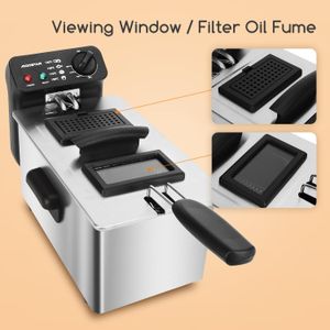 Aigostar 3L Deep Fat Fryer – Stainless Steel Electric Cooker