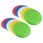 PATIKIL 9 Inch Flying Disc, 10 Pack Outdoor Playing Training Colorful Flying Disk Set for Beach Lawn Park Camping Game, Yellow/Blue/Green/Red/White