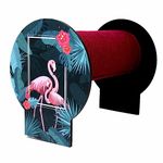 The Rosette Imprint Acrylic Hairband Organiser, Hairband Stand for Girls, Chidren, Teenagers - Flamingo