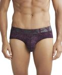 Jockey Men's Cotton Briefs (Pack of 1) (IC29_Potent Purple Printed_Medium_Potent Purple Printed_Multicolor_M)