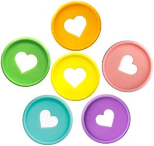 ITSYHPRO 100pcs Planner Expander Discs 1.26Inch Book Binding Disc For Discbound Notebook Accessories Heart Binder Rings(Candy Mixed,1.26 inch/32 mm)