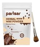 Parisar Pharma Hair Remover Wax Powder for Women, Chocolate Hair Removal Powder , Natural & Painless Waxing for All Skin Types, Gentle Formula for Hands, Legs, Underarms, Bikini & Intimate Area, 100 gm