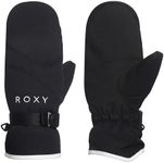 Roxy Women's Jetty Solid Insulated Mittens (Medium, True Black (KVJ0))