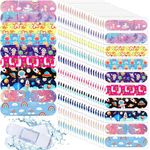 TecoKart® 120Pcs Cartoon Kids Bandaid, Waterproof Band Aid for Kids, Polyethylene Material Bandages For Kids, Individual Packing for Wounds Care (5 Styles)