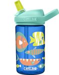 CamelBak Eddy+ 14oz Kids Water Bottle with Tritan Renew – Straw Top, Leak-Proof When Closed, Fun Fish