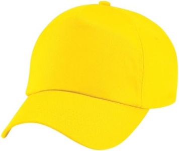 Beechfield Mens Original Cotton Baseball Cap Yellow