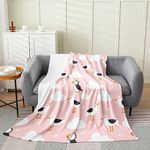 Kids Puffin Plush Throw Blanket, Ba