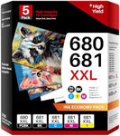 5 Pack 680XXL 681XXL Ink Cartridges