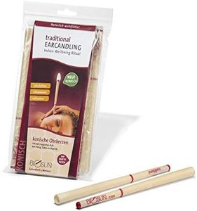 Biosun Lot de 10 bougies d'oreilles traditionnelles coniques en cire d'abeille avec filtre