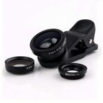 TEZINICX DSLR Camera Lens 3in1 Lens Kit for Mobile Phone 0.67X-Wide Angle 180-Degree Fish Eye 10X-Macro Lens Small Object Shot Lens Multi-Colour Compatible with All Smartphone, iOS Devices & Tablets