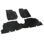 Rugged Ridge 12987.04 All Terrain Floor Liner,Frt/Rr 2007-2018 Jeep Wrangler(JK)