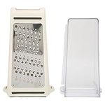 Box Grater, Graters for Kitchen Double Sided Removable Cheese Shredder Potato Grater Cheese Grater with Container Zester Grater Standing Cheese Grater Food Graters for Kitchen