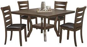 Homelegance 5-Piece Dinette Set, Brown