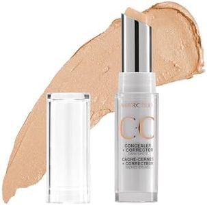 Marcelle CC Concealer + Corrector, Light to Medium, Conceals and Corrects Dark Spots and Imperfections, Hypoallergenic, Fragrance-Free, Cruelty-Free, Non-Comedogenic, Paraben-Free, 3.5 g