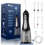 Water Dental Flosser Cordless Teeth Cleaning MOCEL 5 Modes Oral Irrigator 350ML Portable and USB C Cable Rechargeable IPX7 Waterproof Flossing Teeth Pick Irrigation Cleaner for Home Travel