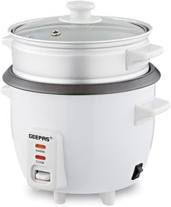 Geepas 0.6L Rice Cooker – Compact Electric Rice Steamer