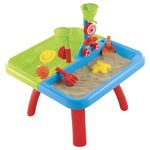 ELC Sand & Water Table with Lid Rake Spade 18 Months+ Sand Pit Children Water Play Early Learning Centre Sand Table Sand Tray Sand Pit Table Toddler Water Table Sandpit sand box Outdoor Green And Blue