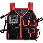 7 x Pockets Professional Tools Vest | Carpenter | Plumber | Electrician | Handyman | Garage | DIY Utility Work Body Jacket UK FREE P&P