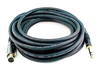 Monoprice 104772 25-Feet Premier Series XLR Female to 1/4-Inch TRS Male 16AWG Cable