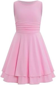 Cute Teen Girls Birthday Dress For A Line Party Dress Pink 10-11 Years