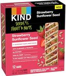 KIND Seeds Fruit & Nuts Snack Bar, Strawberry Sunflower Seed | 5g Protein, High Fiber, Gluten Free Bars, 1.4 OZ, 12 Count