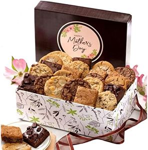 Broadway Basketeers Bakery Cookie and Brownie Gift Box, Mother's Day Gift Basket with Gourmet Food Gift with Prime Delivery, Edible Care Package Gifts for Mom, Mother, Grandma, Wife, Daughter