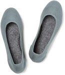 Frank Mully Women’s Ballet Flat Shoes Knit Dress Shoes Round Toe Slip On Ballerina Flats for Woman Low Wedge Comfort Soft Green, 6.5