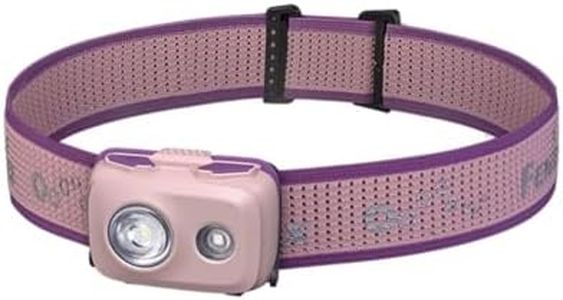 Fenix HL16 AAA Powered 450 Lumen Headlamp, 60 Degree tilt Mechanism, with White and red LEDs (Pink)