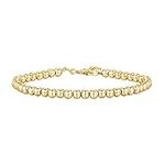 PAVOI 14K Yellow Gold Plated Beaded