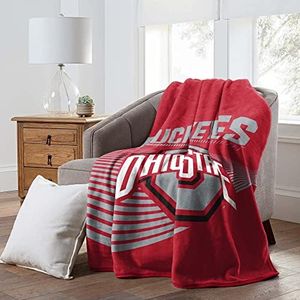 NORTHWEST NCAA Ohio State Buckeyes 60" x 80" Raschel Throw Blanket