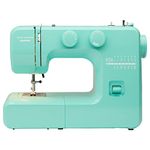 Janome Arctic Crystal Easy-to-Use Sewing Machine with Interior Metal Frame, Bobbin Diagram, Tutorial Videos, Made with Beginners in Mind!, Blue