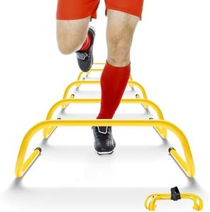 Yes4All Agility Speed Training Agility Hurdles for Athletes - 5 Pack - Speed and Agility Training Equipment for Soccer Basketball Football Hurdle Training (Yellow)