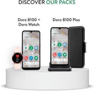 Doro 8100 Plus 4G Smartphone – Unlocked Android Mobile Phone