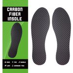 Carbon Fiber Insole for Men Women Carbon Fiber Foot Plate Insert Rigid Support for Turf Toe Morton Extension Hallux Rigidus Broken Toe (Insole Length 270mm - Men's 9.5 / W's Size 10.5, 1 Pair)