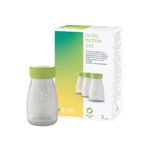 Ardo Breast Milk Bottle Set. 3 x 150ml BPA Free Storage Bottles For Breastmilk. Reusable Breast Milk Storage Bottles For Fridge & Freezer. Graduated Measure Bottles With Lids For Breastfeeding (3 Set)