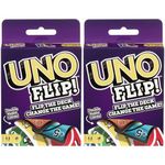 Mattel Games Uno Flip Side Card Game For Adult (Pack Of 2),Multicolor